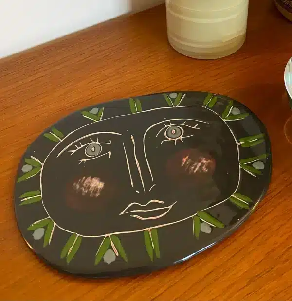 Plateau apéritif « tête » ou plaque décorative
