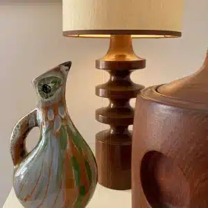 Pichet vintage d’une manufacture de Vallauris revisité « oiseau »