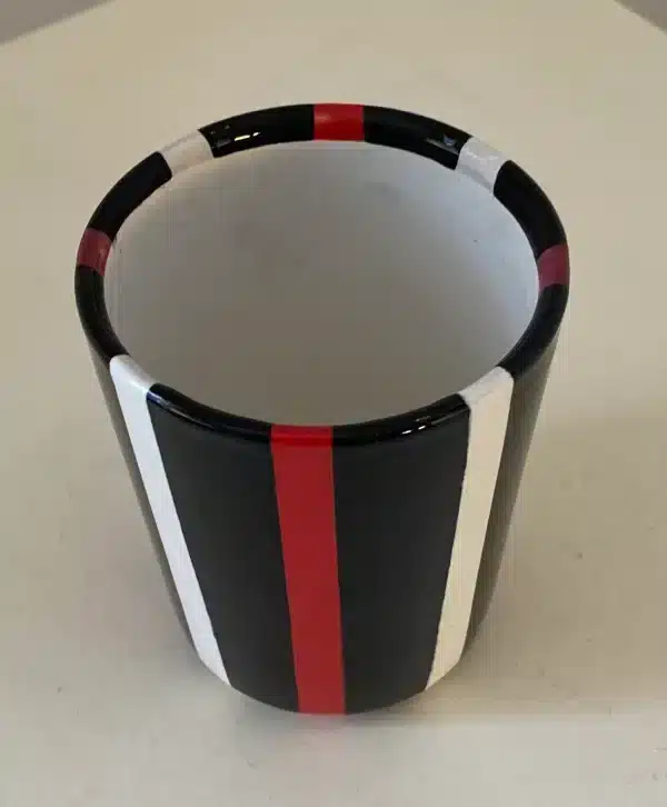 Pot à crayons ou tasse à café « rayures »