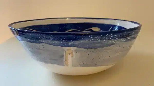 Handshape blue dish "womens face" - Image 2