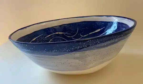 Handshape blue dish "womens face" - Image 3