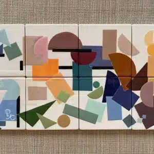 Tiles/ cubist backsplash/ coasters « puzzle »