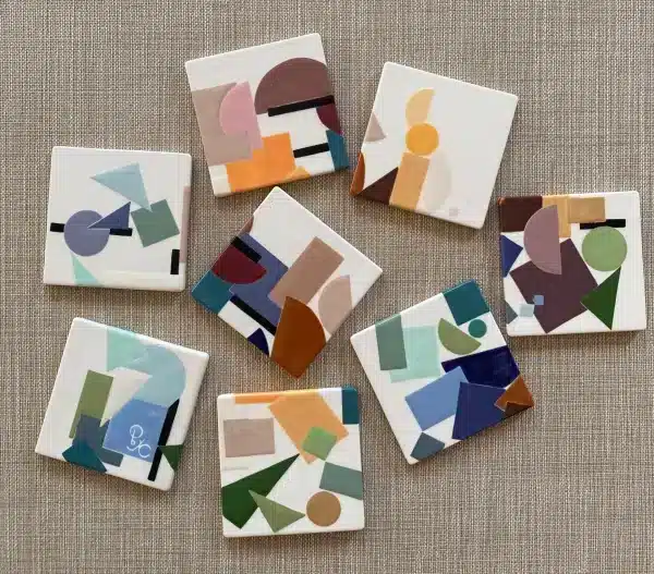 Tiles/ cubist backsplash/ coasters « puzzle » - Image 3