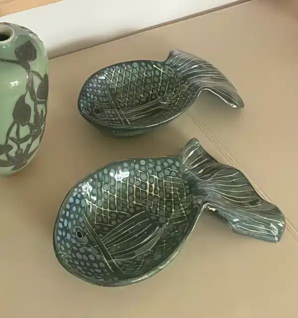 Deux coupelles  « poissons »