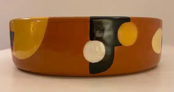 Sienna & yellow catchall tray "cubist" - Image 6