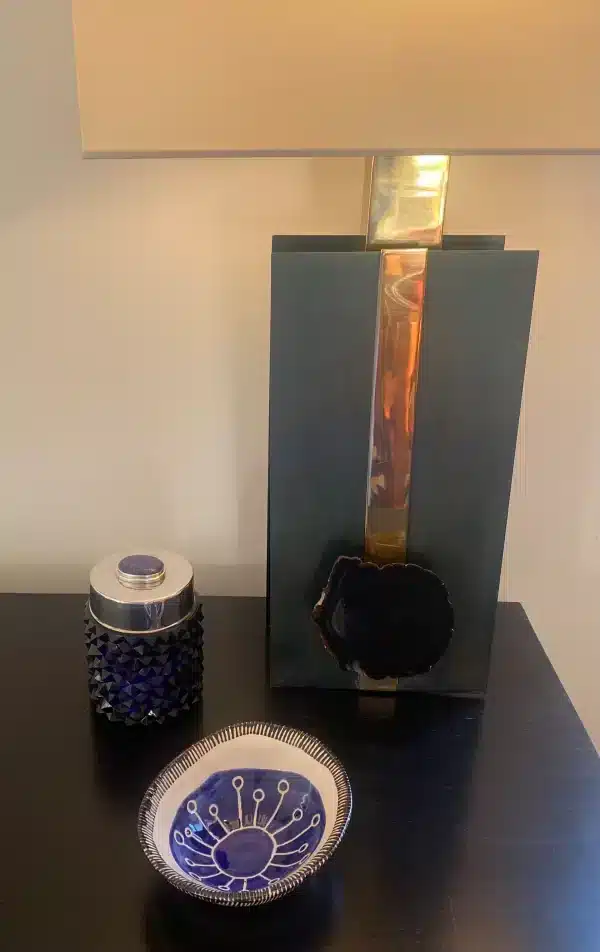 Petit bol « soleil » bleu – Image 2