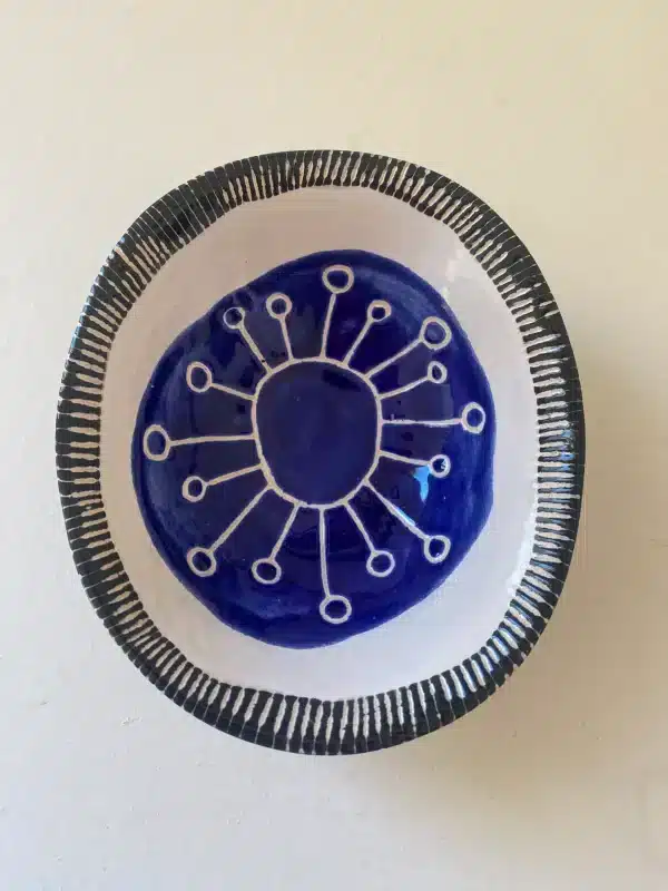 Petit bol « soleil » bleu – Image 3