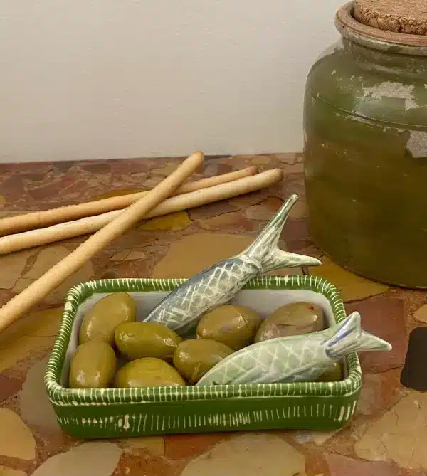 Petite boîte  "sardines" pour servir des olives