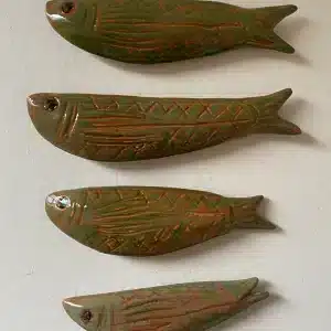 Lot de 4 porte-couteaux «  poissons »