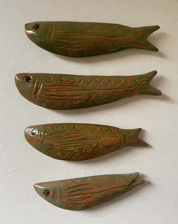 Lot de 4 porte-couteaux «  poissons »