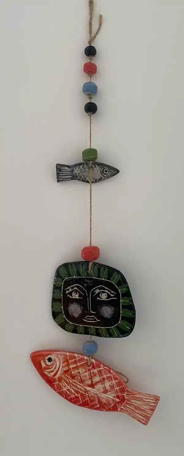 Décoration murale porte- bonheur «poissons »