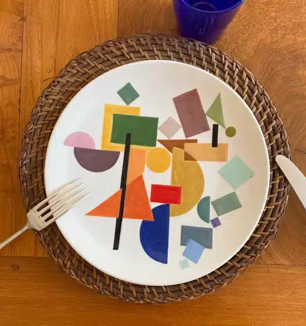 Dinner plate/ wall painting "constructivism" - Image 4