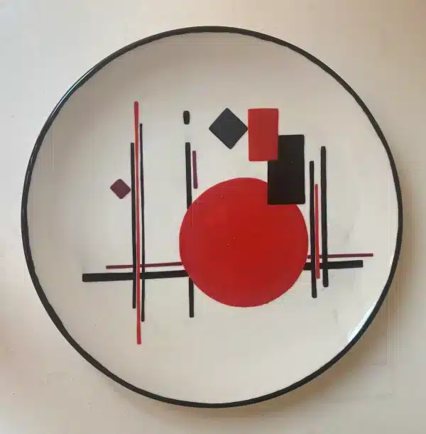 Dinner plate/ wall painting "constructivism" - Image 2