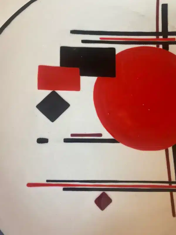 Dinner plate/ wall painting "constructivism" - Image 4