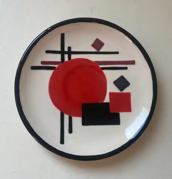 Tasse à café rouge « constructivisme » – Image 2