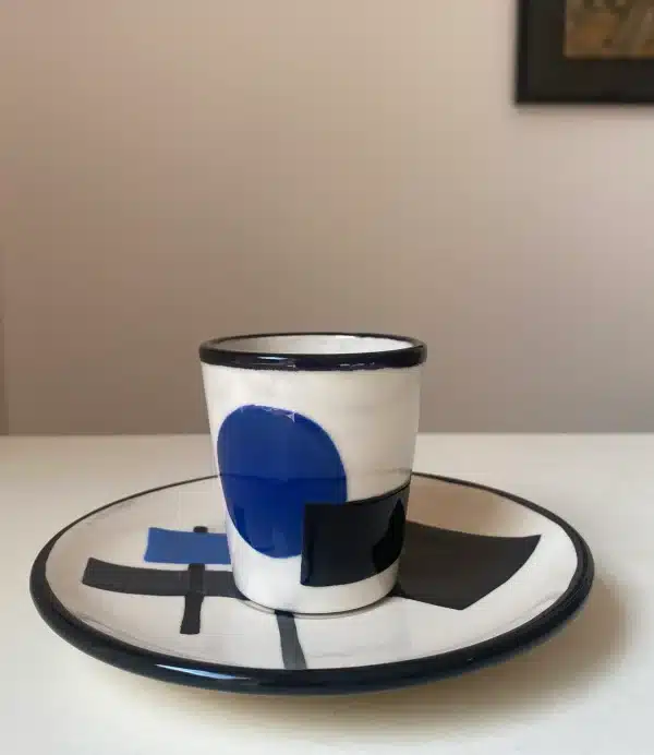 Tasse à café bleue « constructivisme » – Image 6
