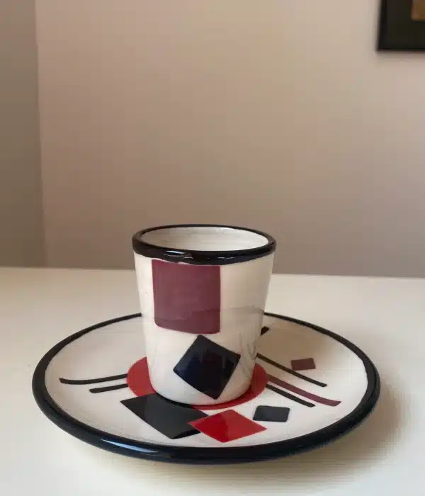 Tasse à café rouge « constructivisme »