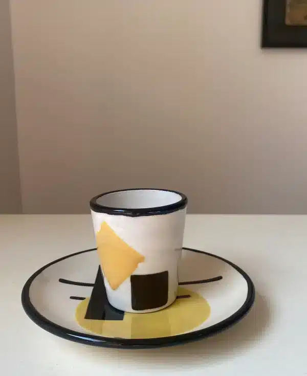 Tasse à café jaune « constructivisme » – Image 6