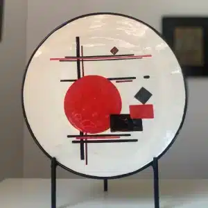 Assiette/ tableau décoratif « constructivisme »