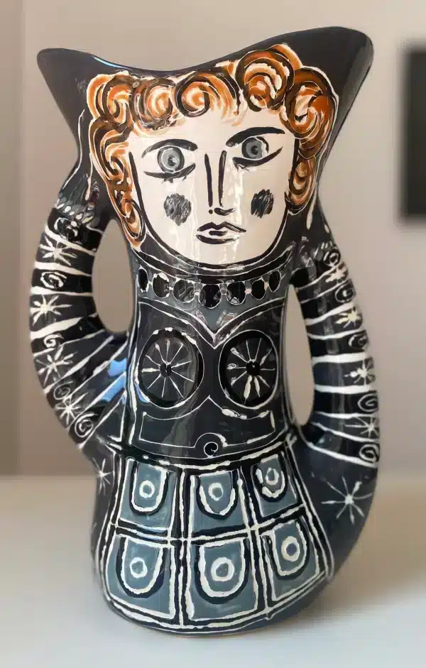 Pair of vases from a manufactory of Vallauris dated from the 1950's, reimagined "the ladies" - Image 7