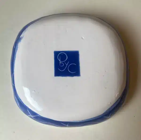 Vide-poche bleu & « blanc tête » – Image 3