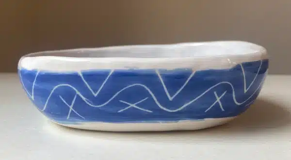 Vide-poche bleu & « blanc tête » – Image 4