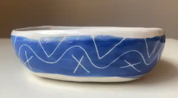 Vide-poche bleu & « blanc tête » – Image 5