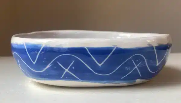 Vide-poche bleu & « blanc tête » – Image 7