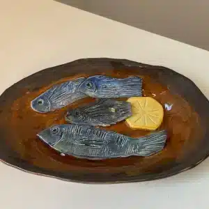 Coupelle en barbotine « poissons »