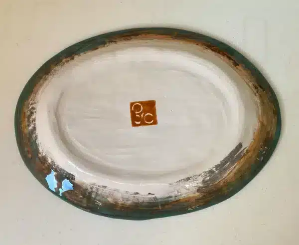 Plat décoratif en barbotine « poissons » – Image 7