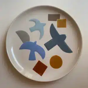 Assiette à dessert « colombe »