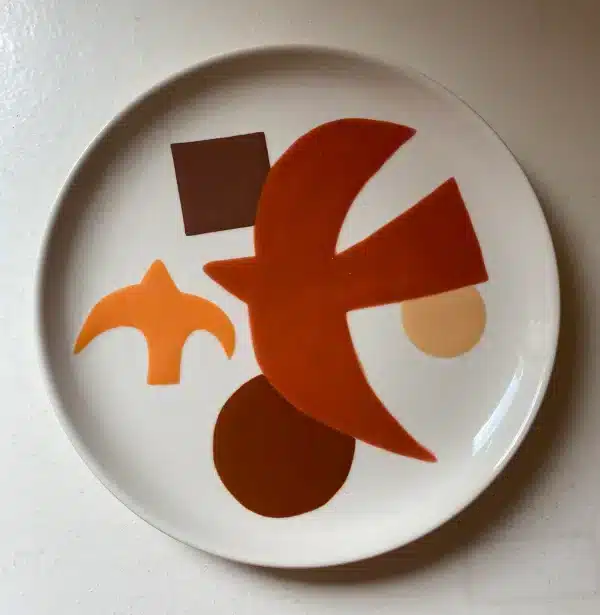Assiette à dessert « colombe »