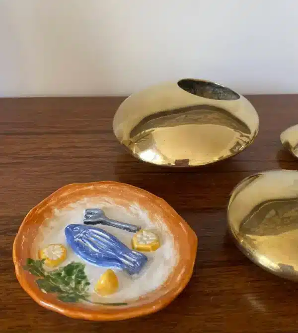Petite barbotine décorative «  assiette poisson » – Image 5
