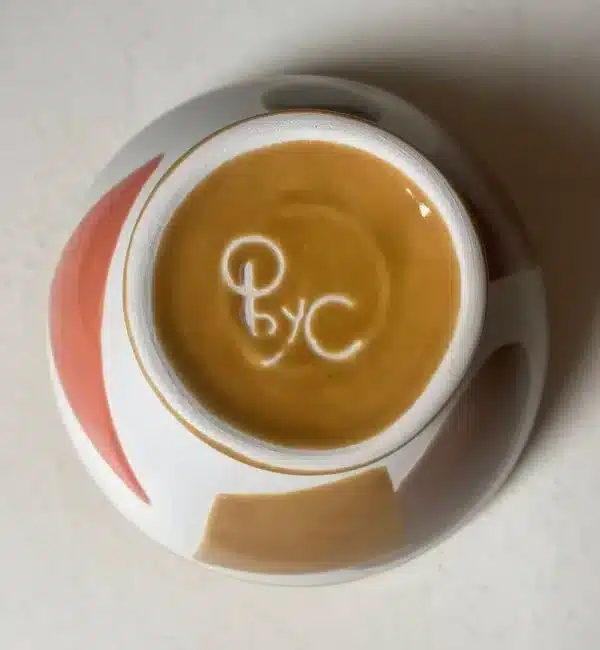 Set of 4 small coffee bowls « cubist » - Image 6