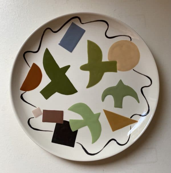 Assiette "colombe"